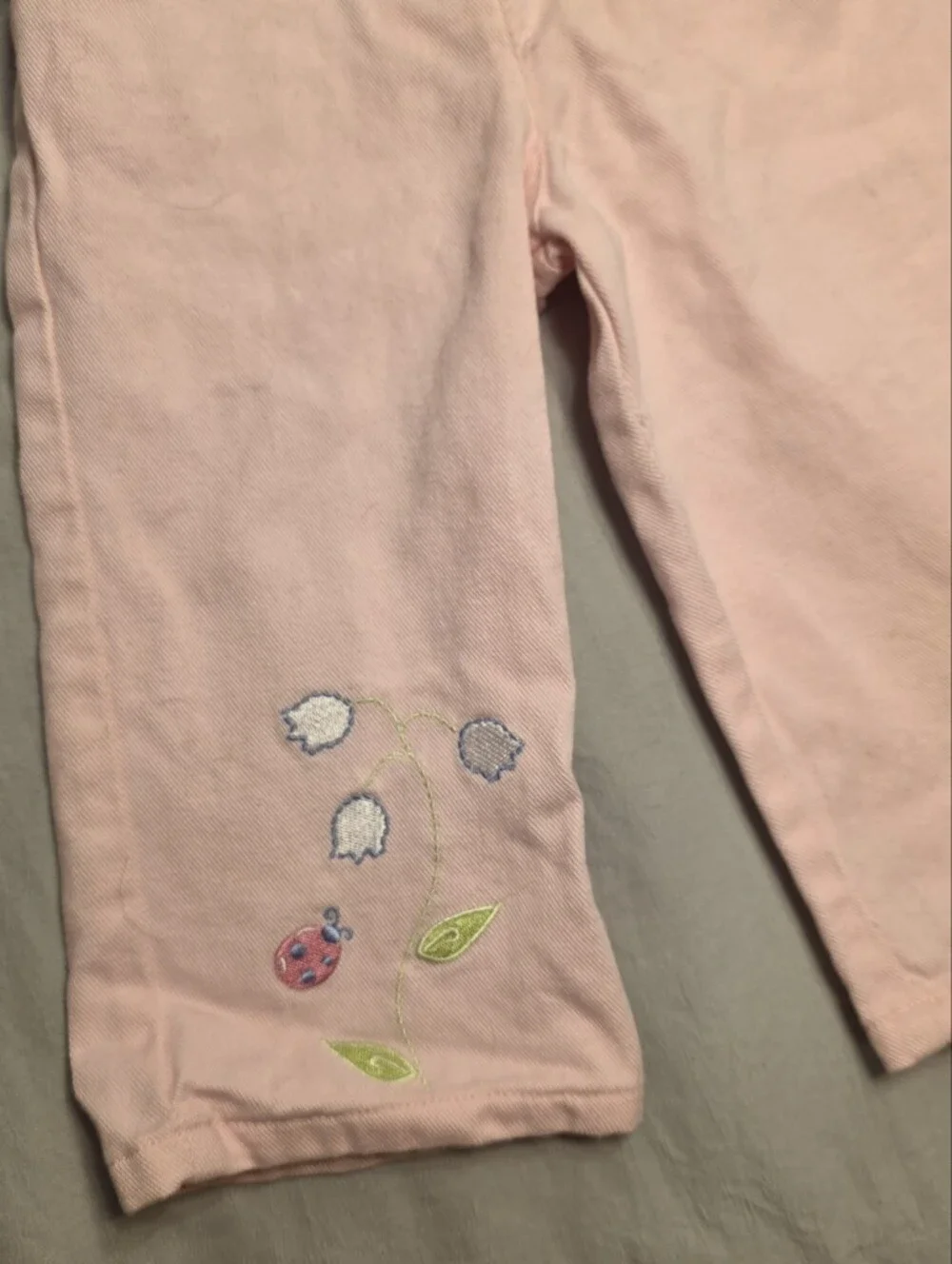 Vintage 2000s Girls Embroidered Suspender Overalls